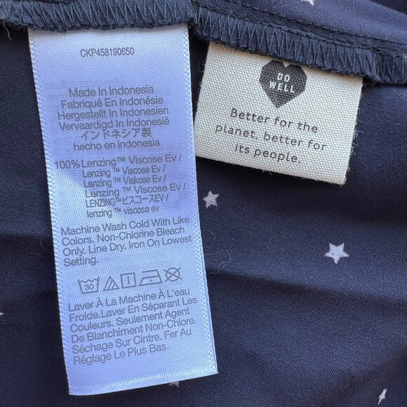 NWT Madewell‎ Alicia Long-Sleeve Scoopneck Midi Dress in Night Stars Size 6 - Picture 6 of 7